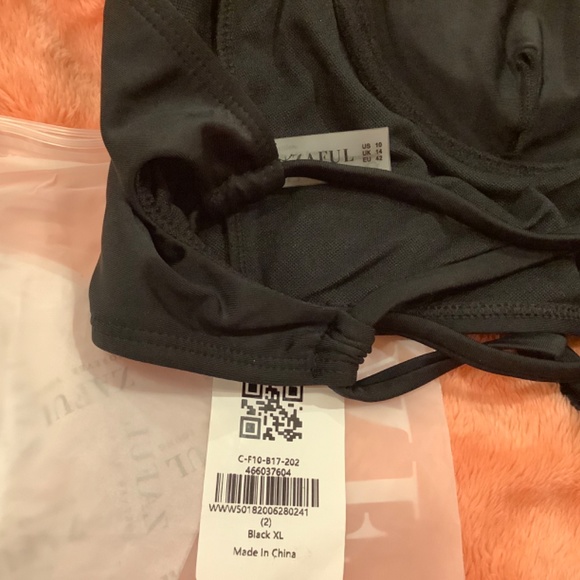 new longline runched bikini with high rise bottom - Picture 4 of 5